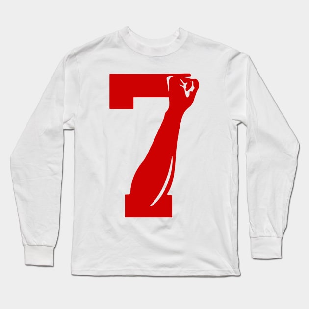 Number 7 Limitied Edition Long Sleeve T-Shirt by kiratata